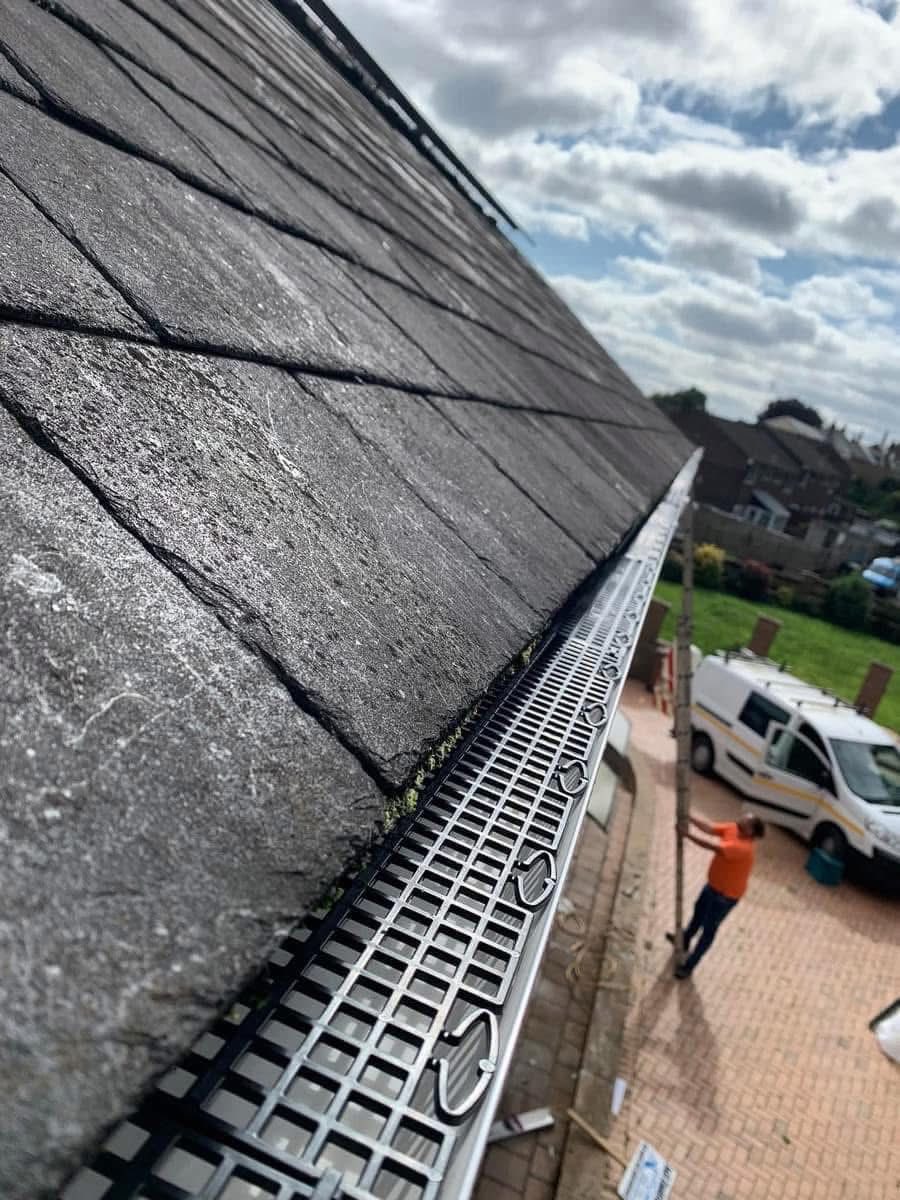 Gutter installation project in Honiton