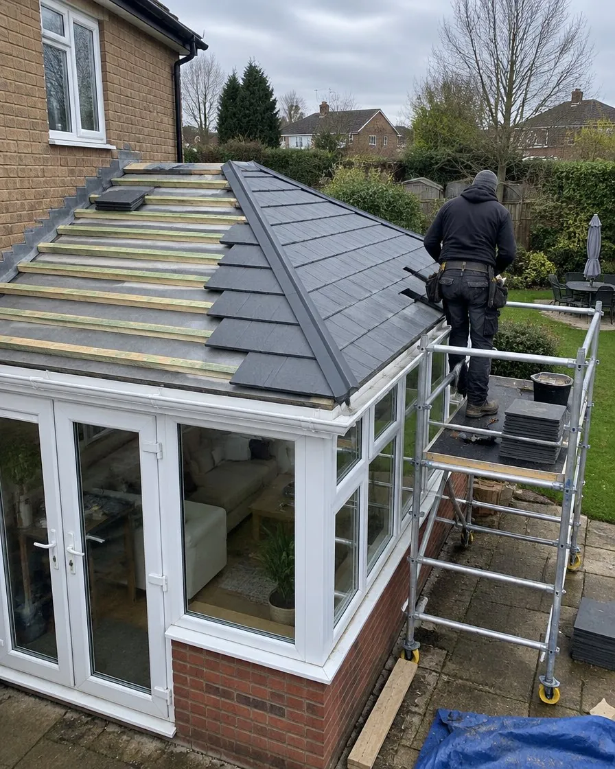 Conservatory roof replacement in Honiton