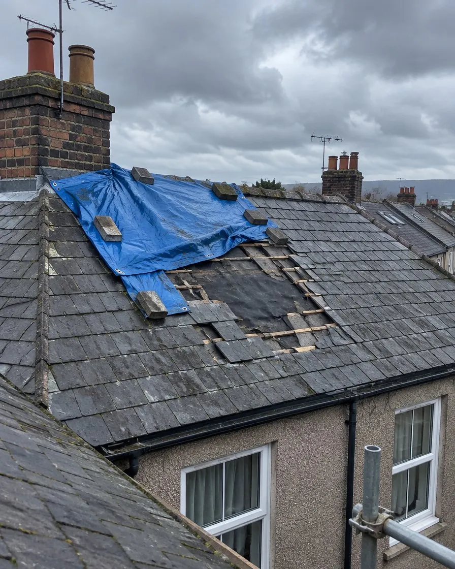Storm damage and insurance work in Honiton